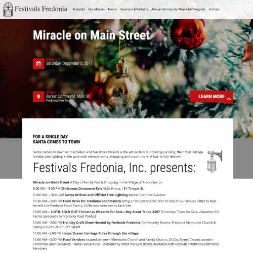 Festivals Fredonia by Luke Weatherlow